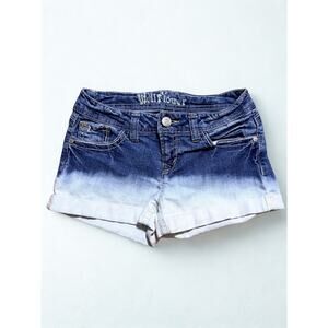 Vtg Y2K Wallflower Ombre Low Rise Denim
Shorts Cuffed Size 5